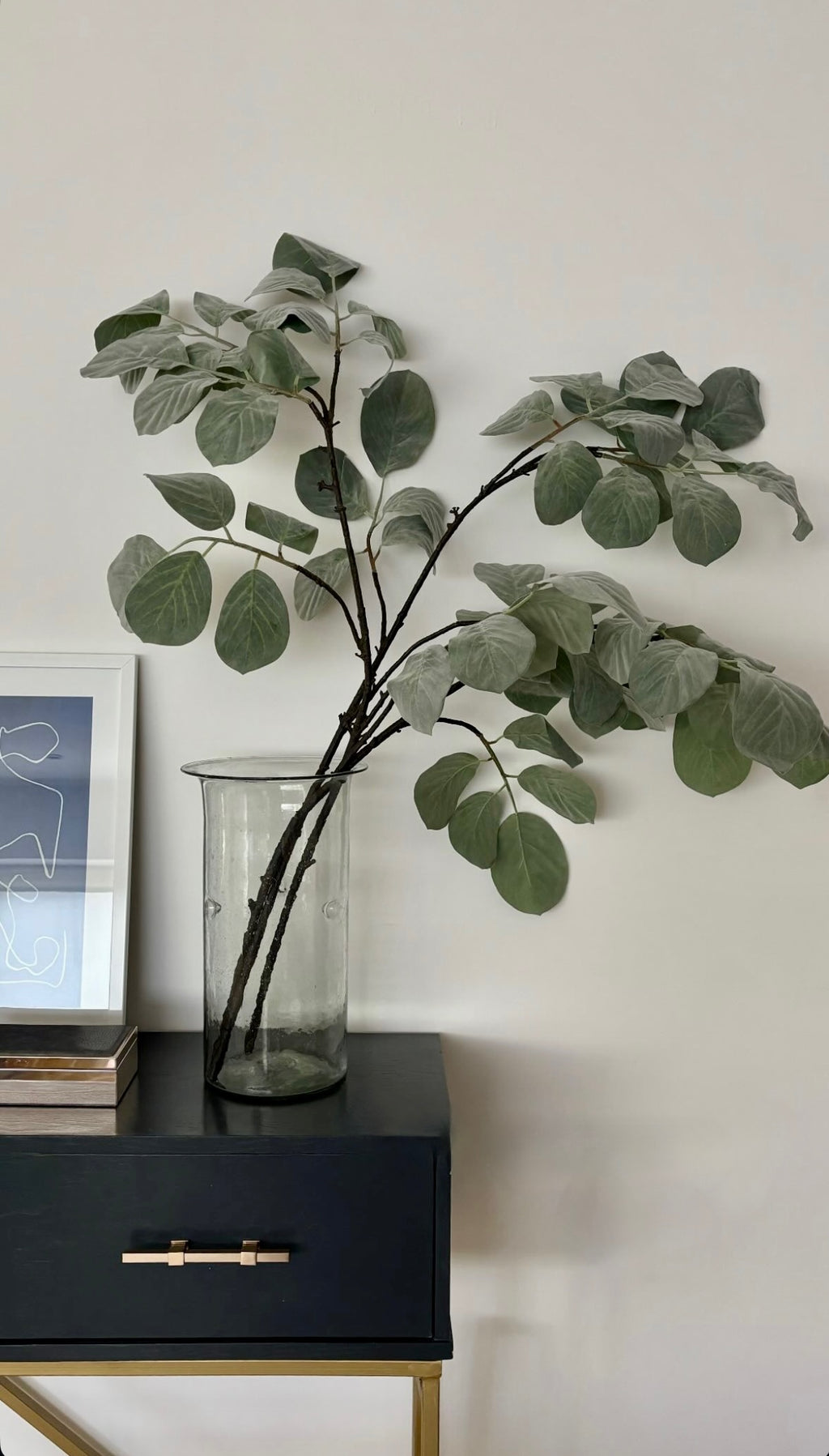 Oval leaf branch - 130 cm