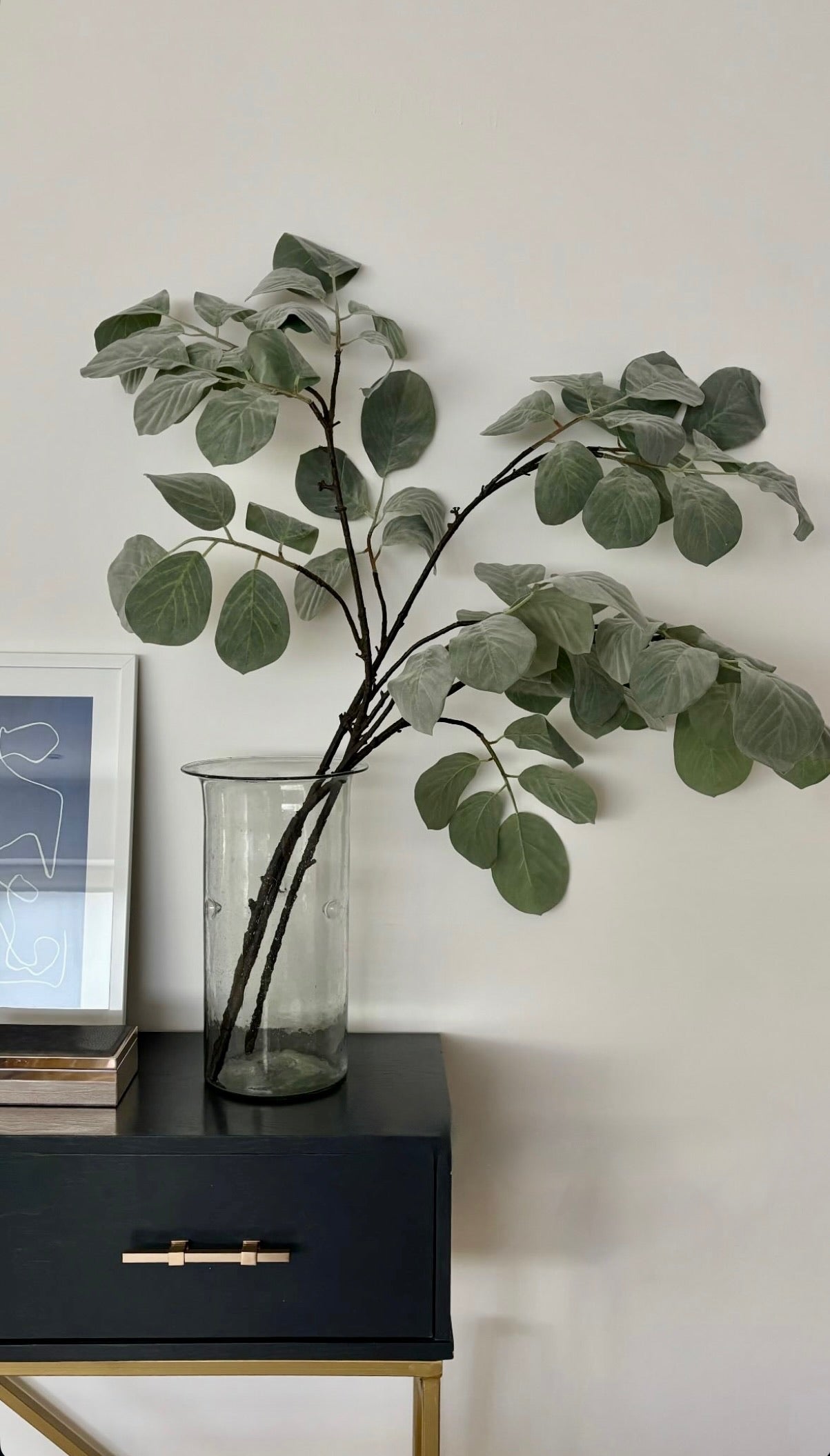 Oval leaf branch - 130 cm