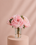 Arreglo de Peonias Artificiales rosa claro | 25cm
