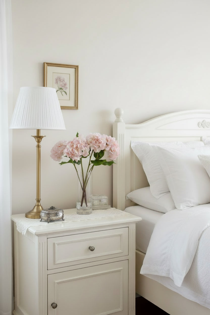 Hortensia Fresh Touch Rosa Claro con Hoja - 56 cm