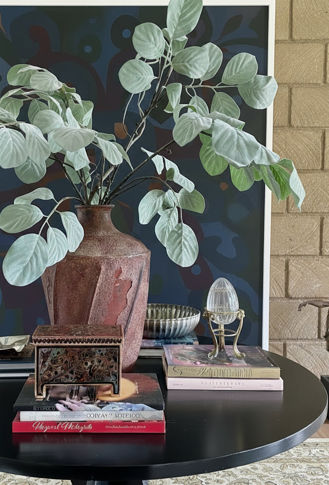 Oval leaf branch - 130 cm