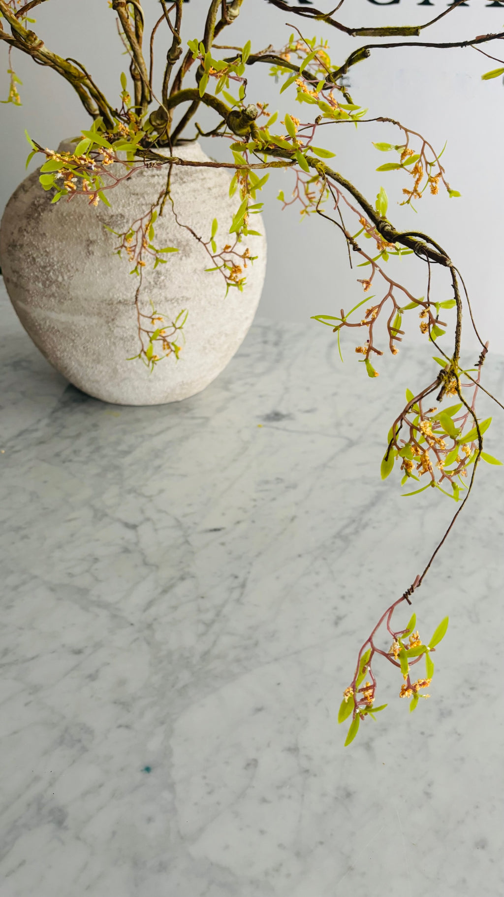 Blooming Moss Branch - 89 cm