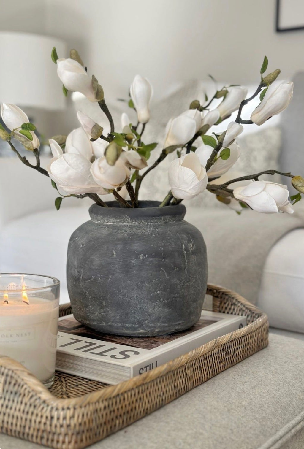 Magnolia Premium blanca - 51 cm