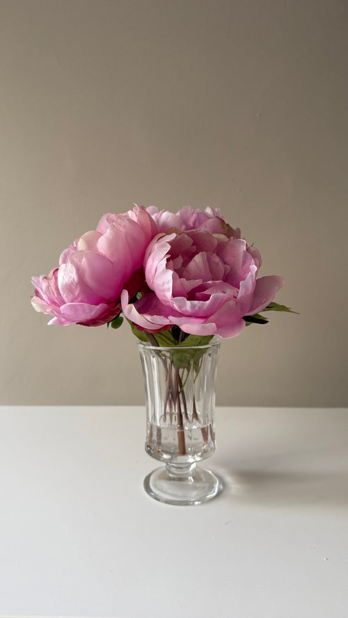 Arreglo de Peonias Artificiales rosa | 28cm