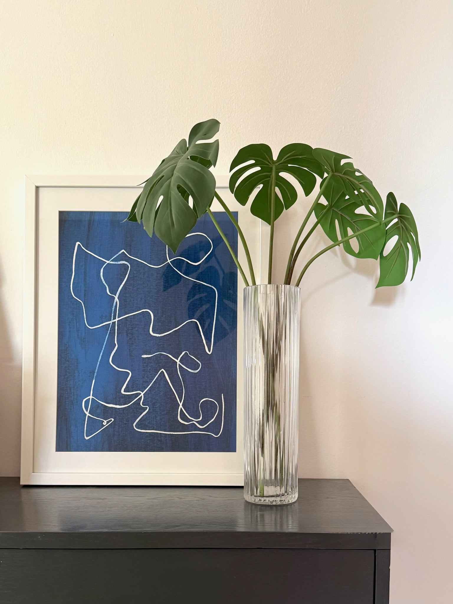 Hoja de Monstera en ramo - 52 cm