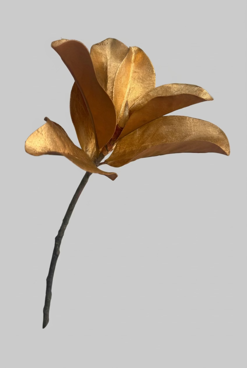 Hoja de Magnolia dorada - 35cm